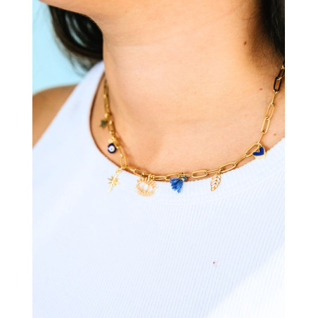 Collar Charms Ojo Azul