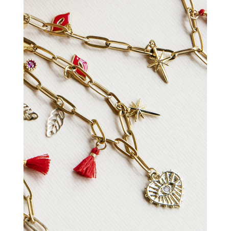 Collar Charms Corazón Oro