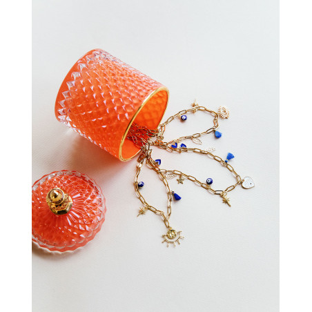 Collar Choker Charms Corazón Blanco