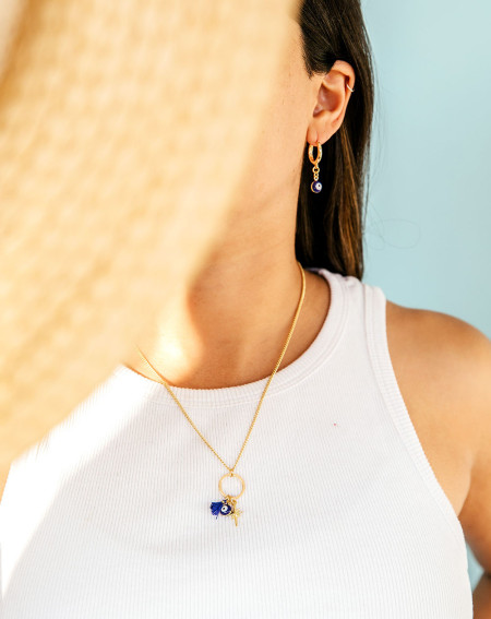 Argollas Ojo Azul