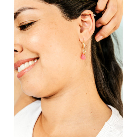Argollas Charms Fucsia
