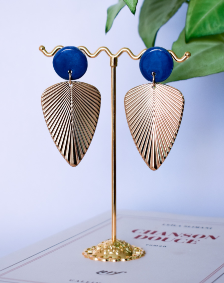 Aros Palma Cerámica Azul